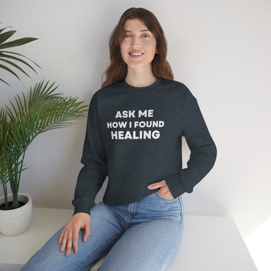 Healing, Unisex Heavy Blend™ Crewneck Sweatshirt (ENG CDN)