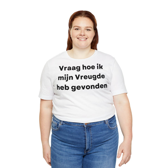 Vreugde/Joy, Unisex Jersey Short Sleeve Tee (NL EU)