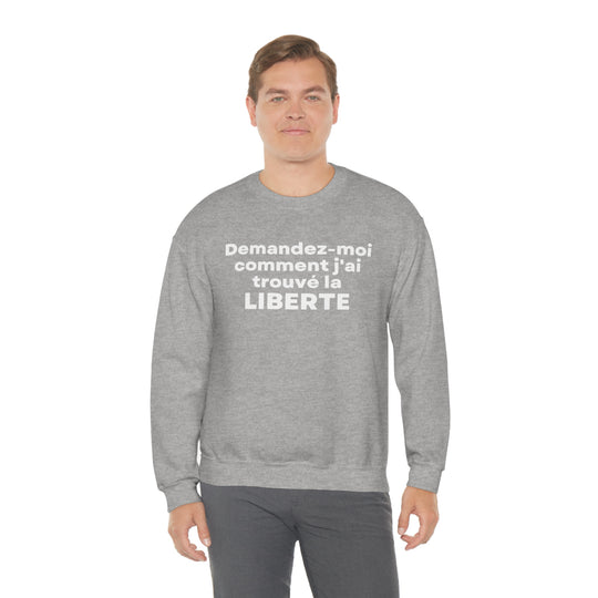 Liberte/Freedom, Unisex Heavy Blend™ Crewneck Sweatshirt (FR CDN)