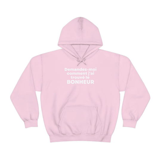 Bonheur/Happiness, Unisex Heavy Blend™ Hooded Sweatshirt (FR CDN)