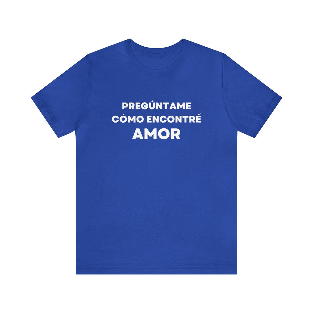 Amor/Love, Unisex Jersey Short Sleeve Tee (ES CDN)