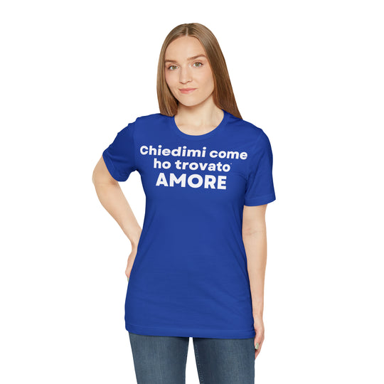 Amore/Love, Unisex Jersey Short Sleeve Tee (IT EU)