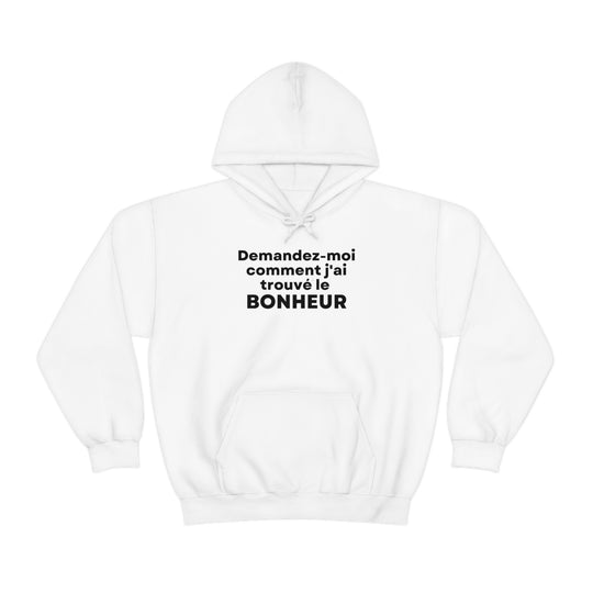 Bonheur/Happiness, Unisex Heavy Blend™ Hooded Sweatshirt (FR CDN)