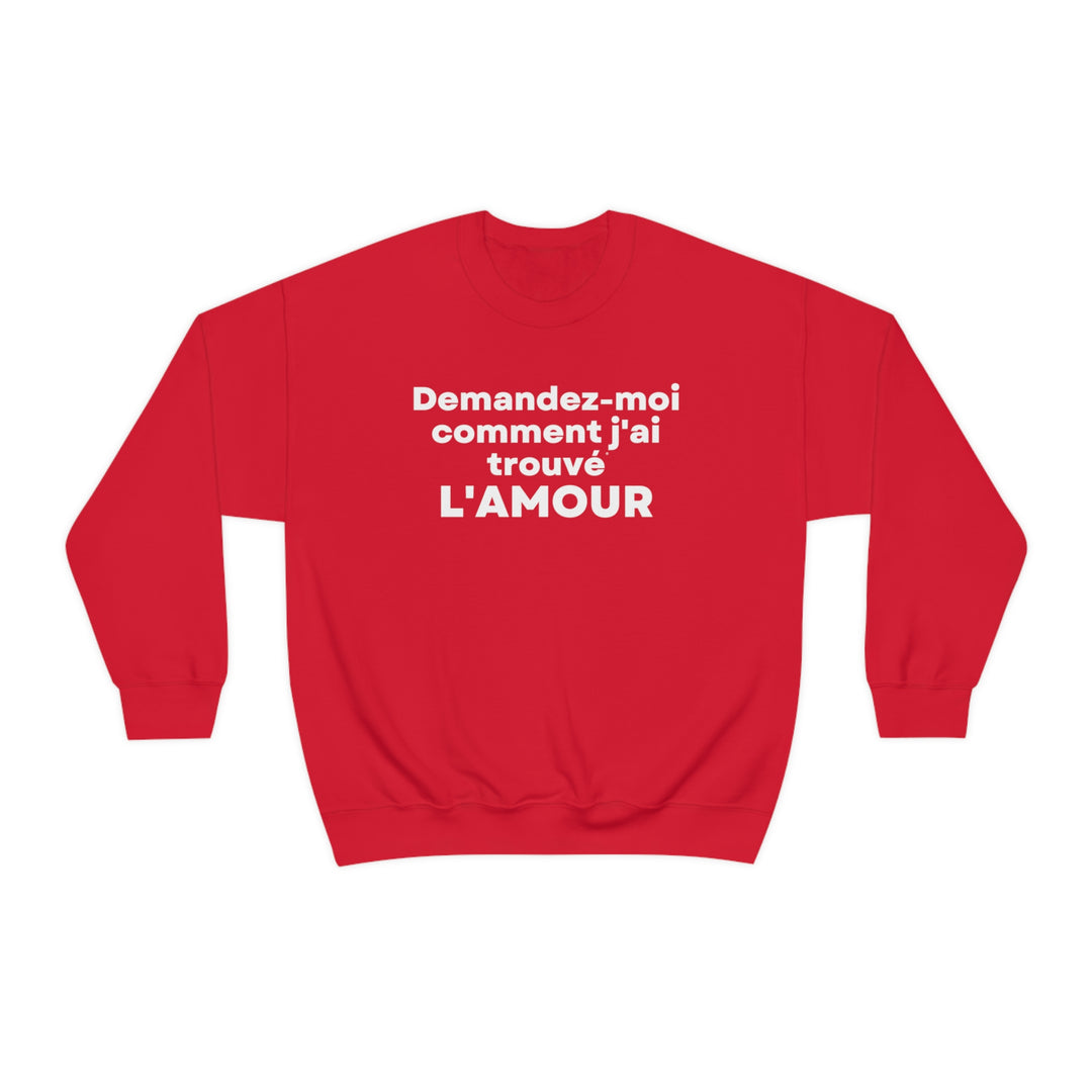 L'amour/Love, Unisex Heavy Blend™ Crewneck Sweatshirt (FR CDN)