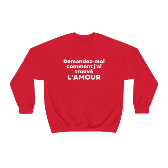 L'amour/Love, Unisex Heavy Blend™ Crewneck Sweatshirt (FR CDN)