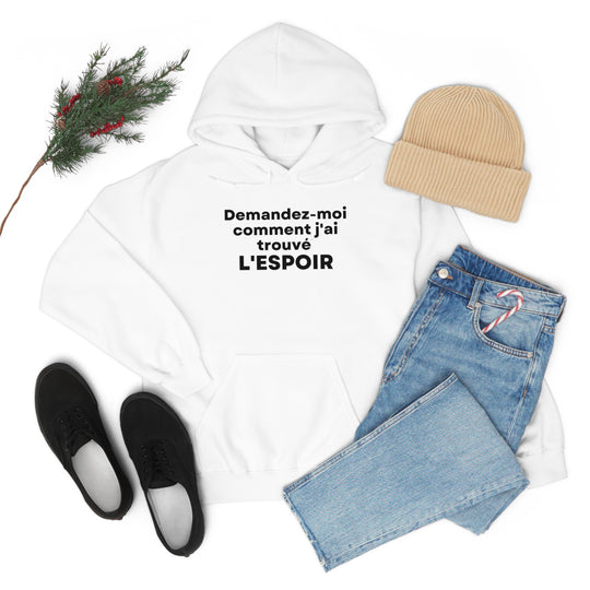 L'espoir/Hope, Unisex Heavy Blend™ Hooded Sweatshirt (FR CDN)