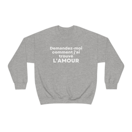 L'amour/Love, Unisex Heavy Blend™ Crewneck Sweatshirt (FR CDN)