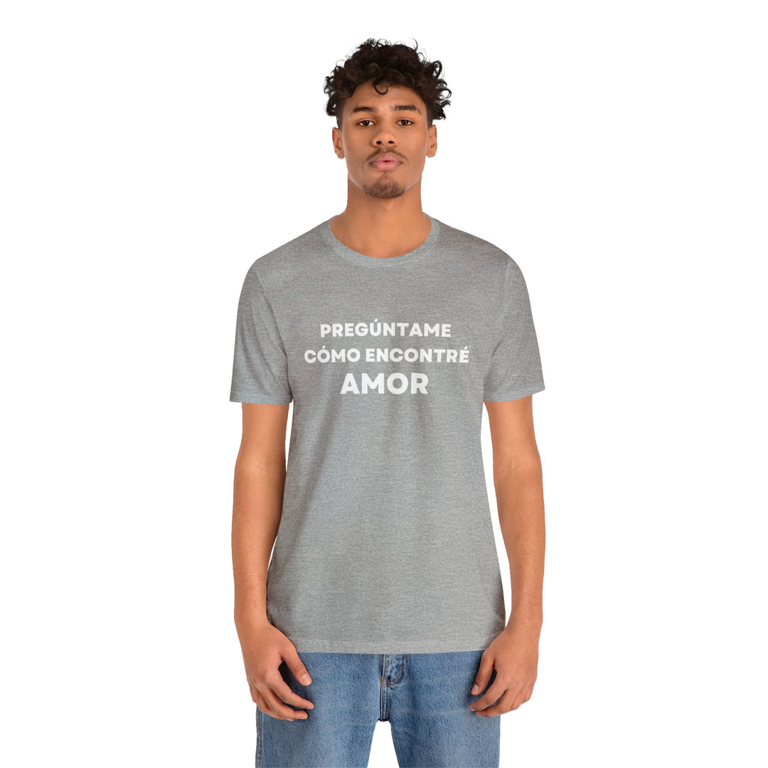 Amor/Love, Unisex Jersey Short Sleeve Tee (ES CDN)