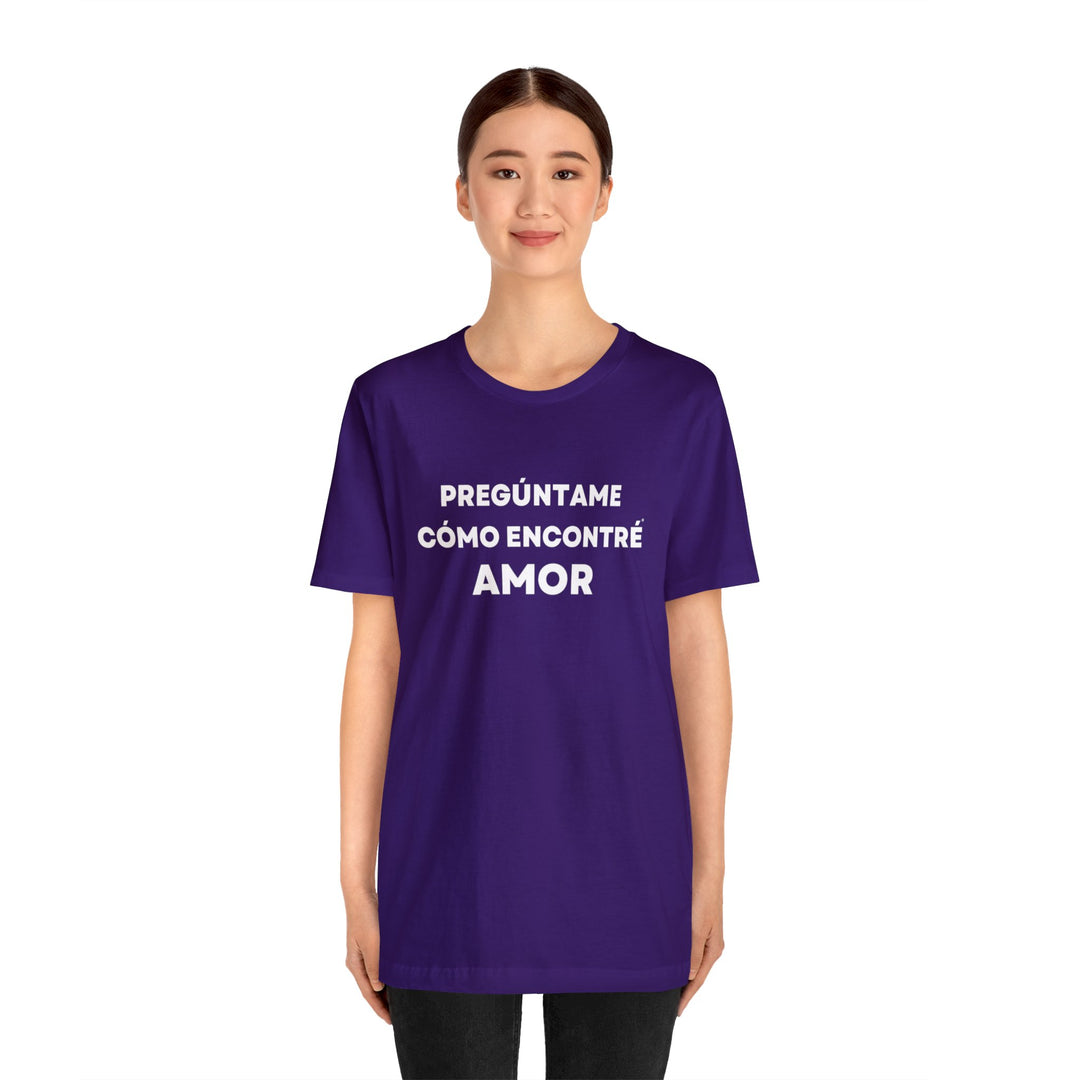 Amor/Love, Unisex Jersey Short Sleeve Tee (ES CDN)