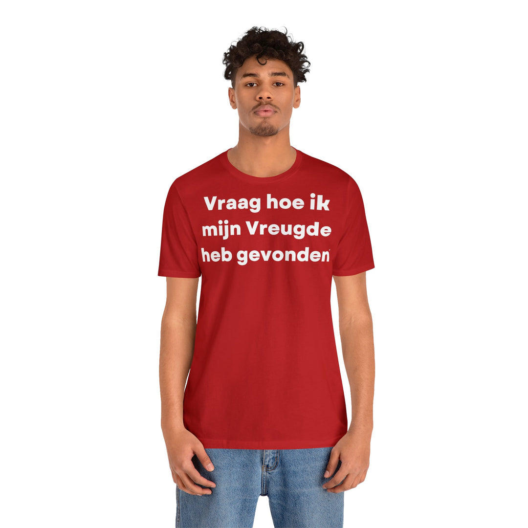 Vreugde/Joy, Unisex Jersey Short Sleeve Tee (NL EU)