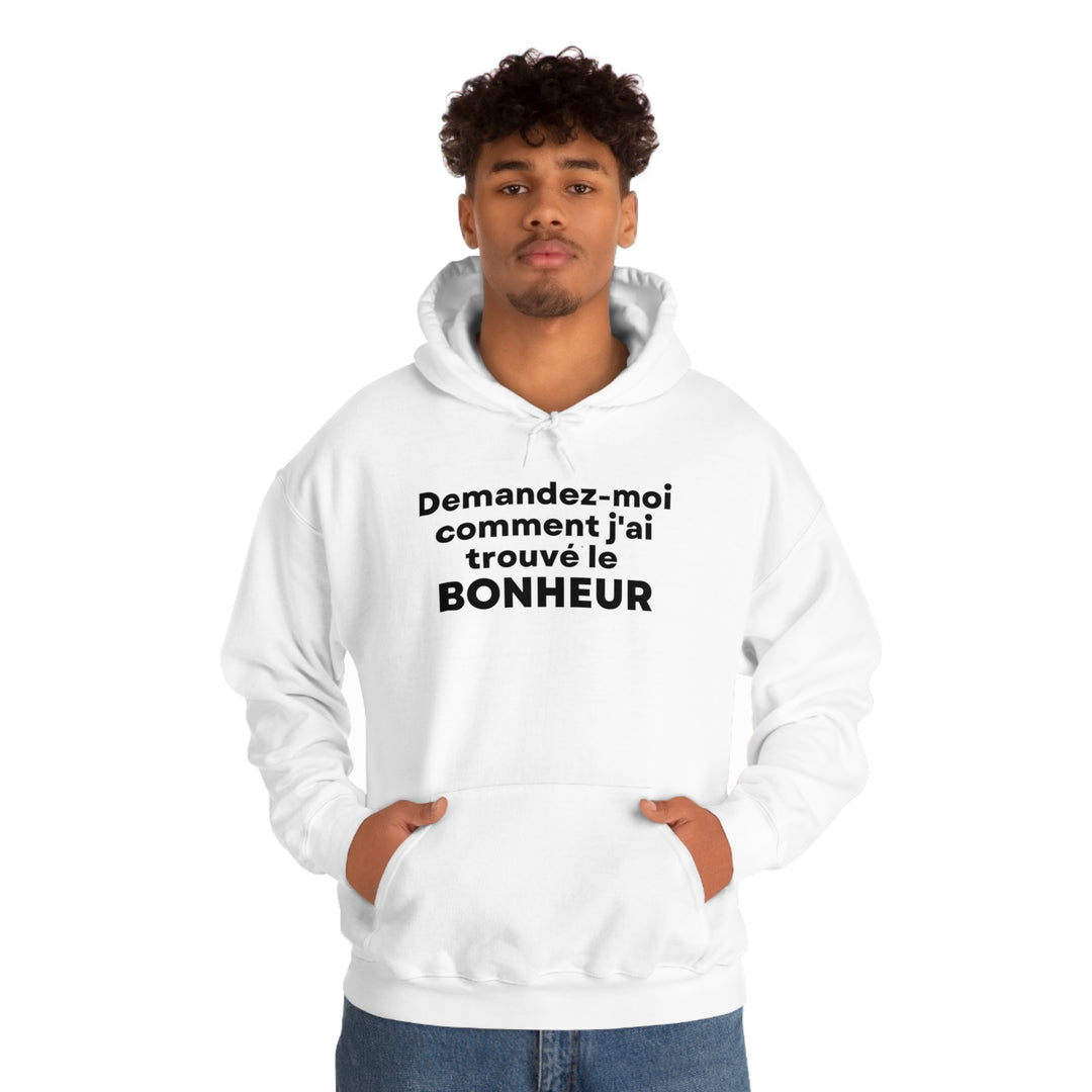 Bonheur/Happiness, Unisex Heavy Blend™ Hooded Sweatshirt (FR CDN)