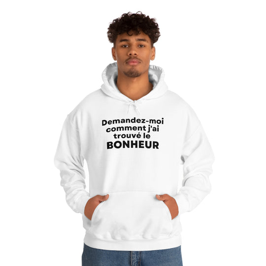 Bonheur/Happiness, Unisex Heavy Blend™ Hooded Sweatshirt (FR CDN)