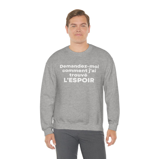 L'espoir/Hope, Unisex Heavy Blend™ Crewneck Sweatshirt (FR CDN)