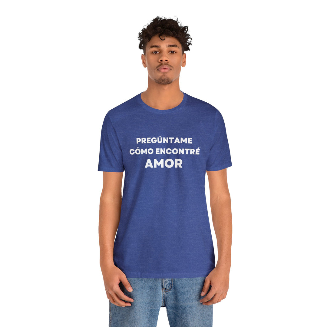 Amor/Love, Unisex Jersey Short Sleeve Tee (ES CDN)