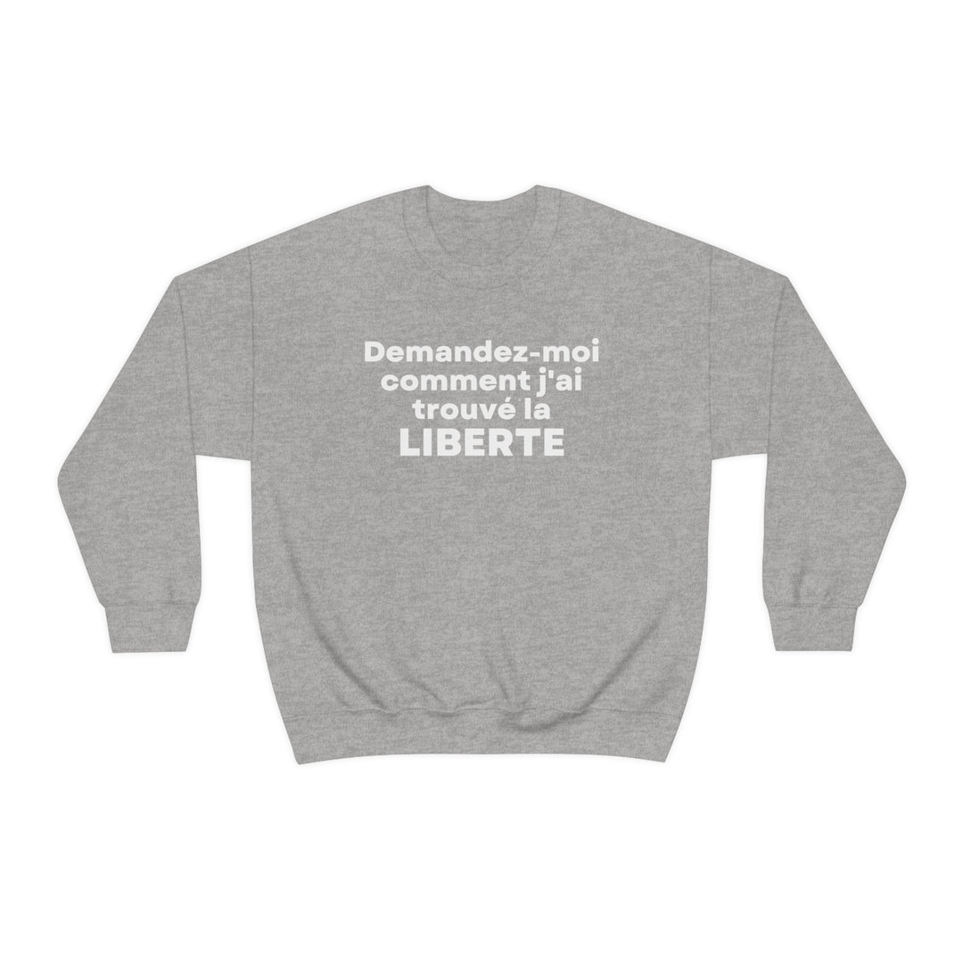 Liberte/Freedom, Unisex Heavy Blend™ Crewneck Sweatshirt (FR CDN)