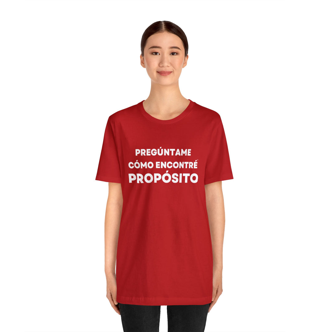 Proposito/Purpose, Unisex Jersey Short Sleeve Tee (ES CDN)