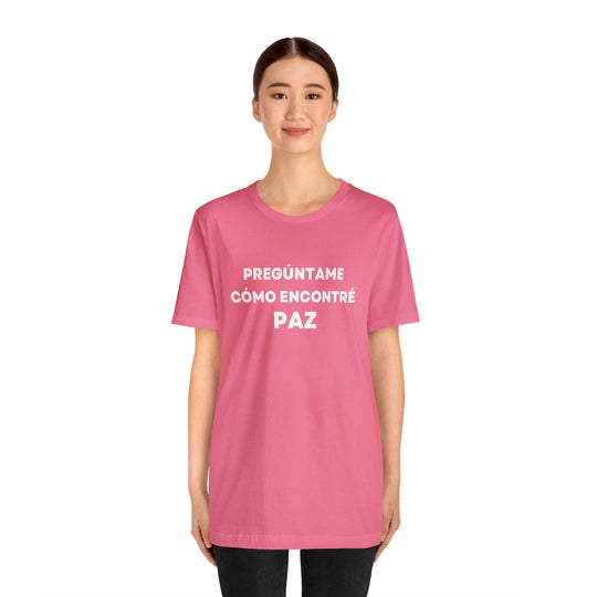 Paz/Peace, Unisex Jersey Short Sleeve Tee (ES CDN)