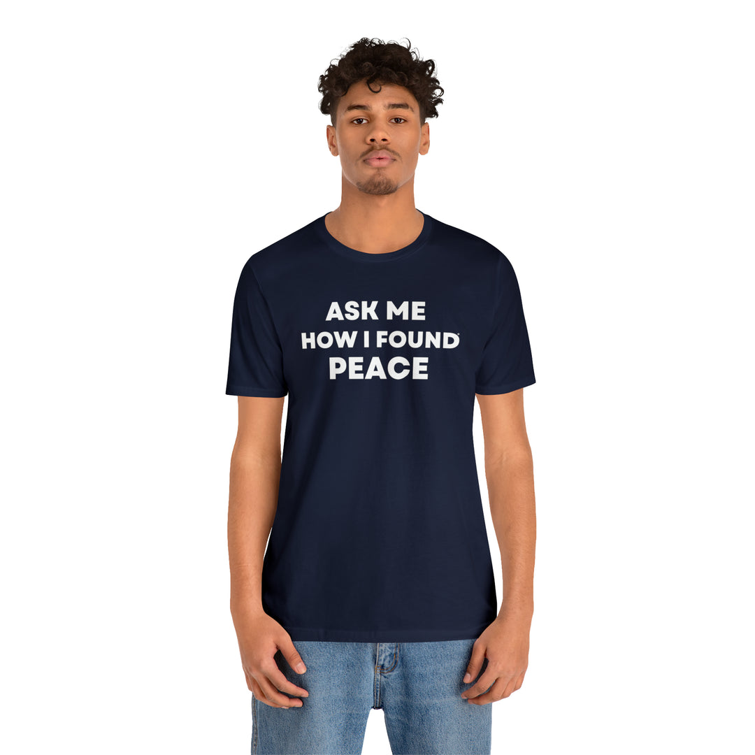 Peace, Unisex Jersey Short Sleeve Tee (ENG CDN)