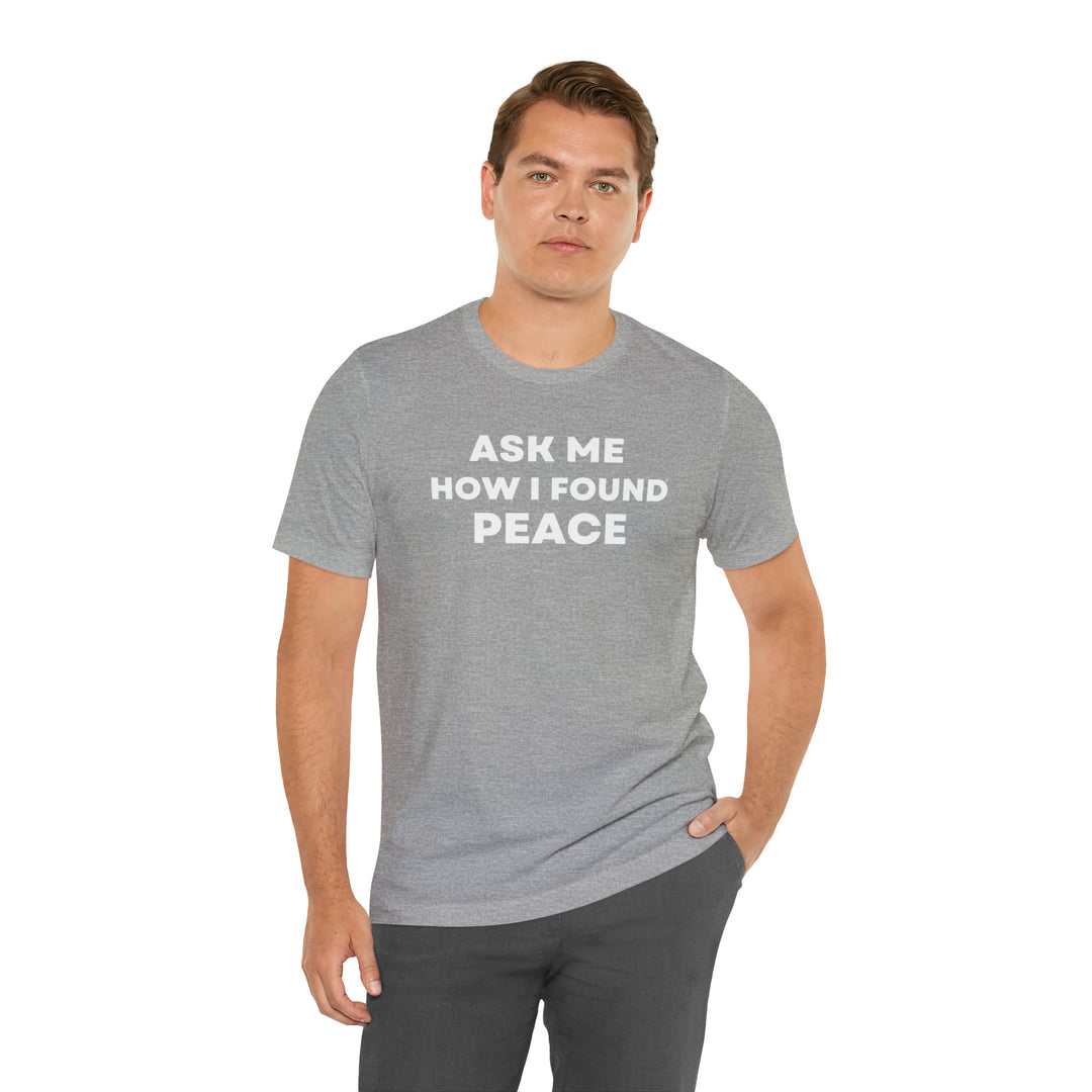 Peace, Unisex Jersey Short Sleeve Tee (ENG CDN)