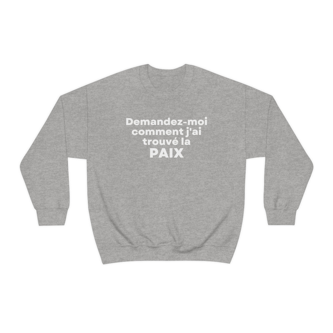 Paix/Peace, Unisex Heavy Blend™ Crewneck Sweatshirt (FR CDN)