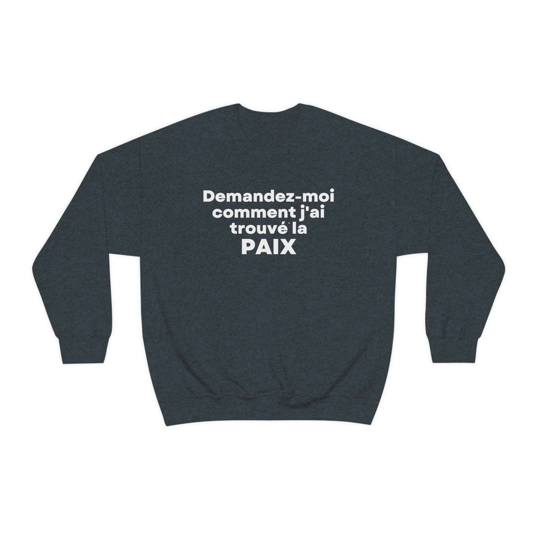 Paix/Peace, Unisex Heavy Blend™ Crewneck Sweatshirt (FR CDN)