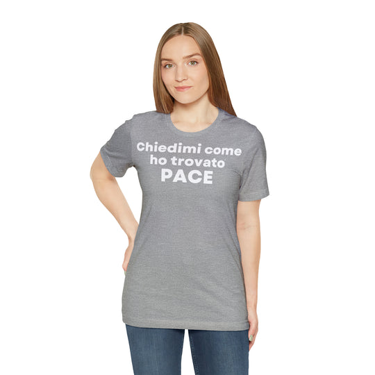 Pace/Peace, Unisex Jersey Short Sleeve Tee (IT EU)