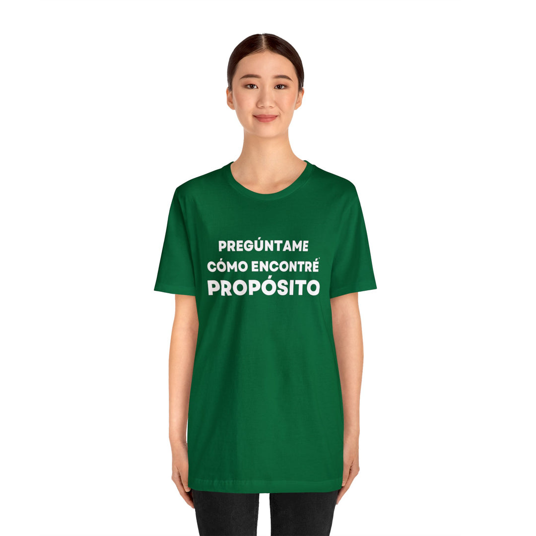 Proposito/Purpose, Unisex Jersey Short Sleeve Tee (ES CDN)