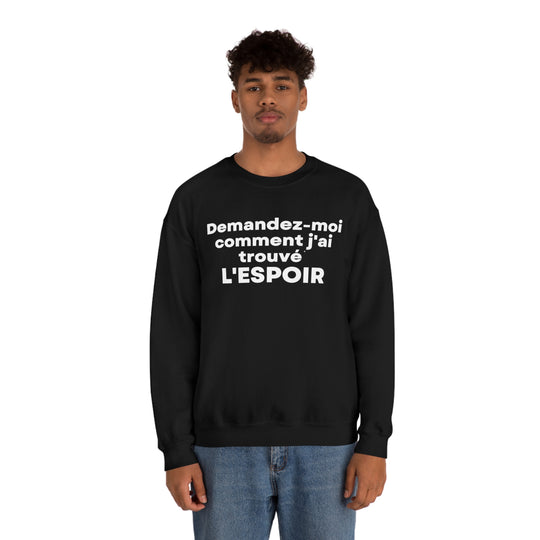 L'espoir/Hope, Unisex Heavy Blend™ Crewneck Sweatshirt (FR CDN)