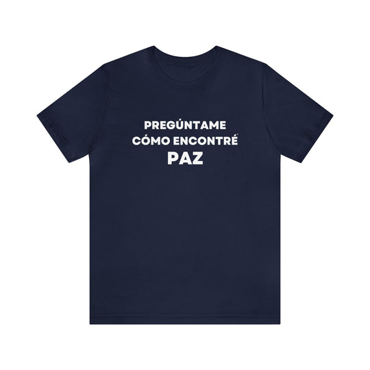 Paz/Peace, Unisex Jersey Short Sleeve Tee (ES CDN)