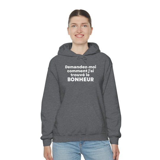 Bonheur/Happiness, Unisex Heavy Blend™ Hooded Sweatshirt (FR CDN)