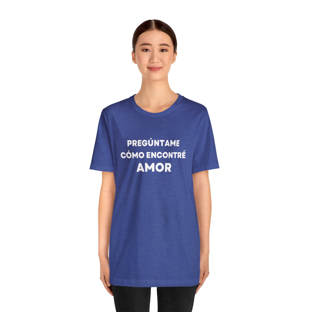 Amor/Love, Unisex Jersey Short Sleeve Tee (ES CDN)