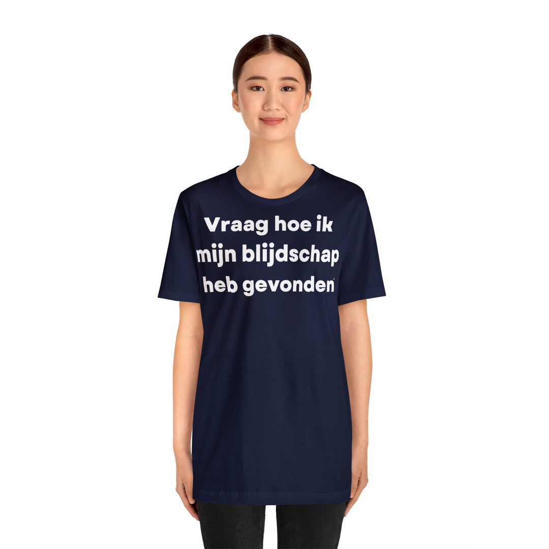 Blijdschap/Happiness, Unisex Jersey Short Sleeve Tee (NL EU)