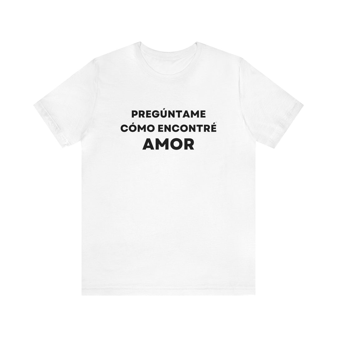 Amor/Love, Unisex Jersey Short Sleeve Tee (ES CDN)