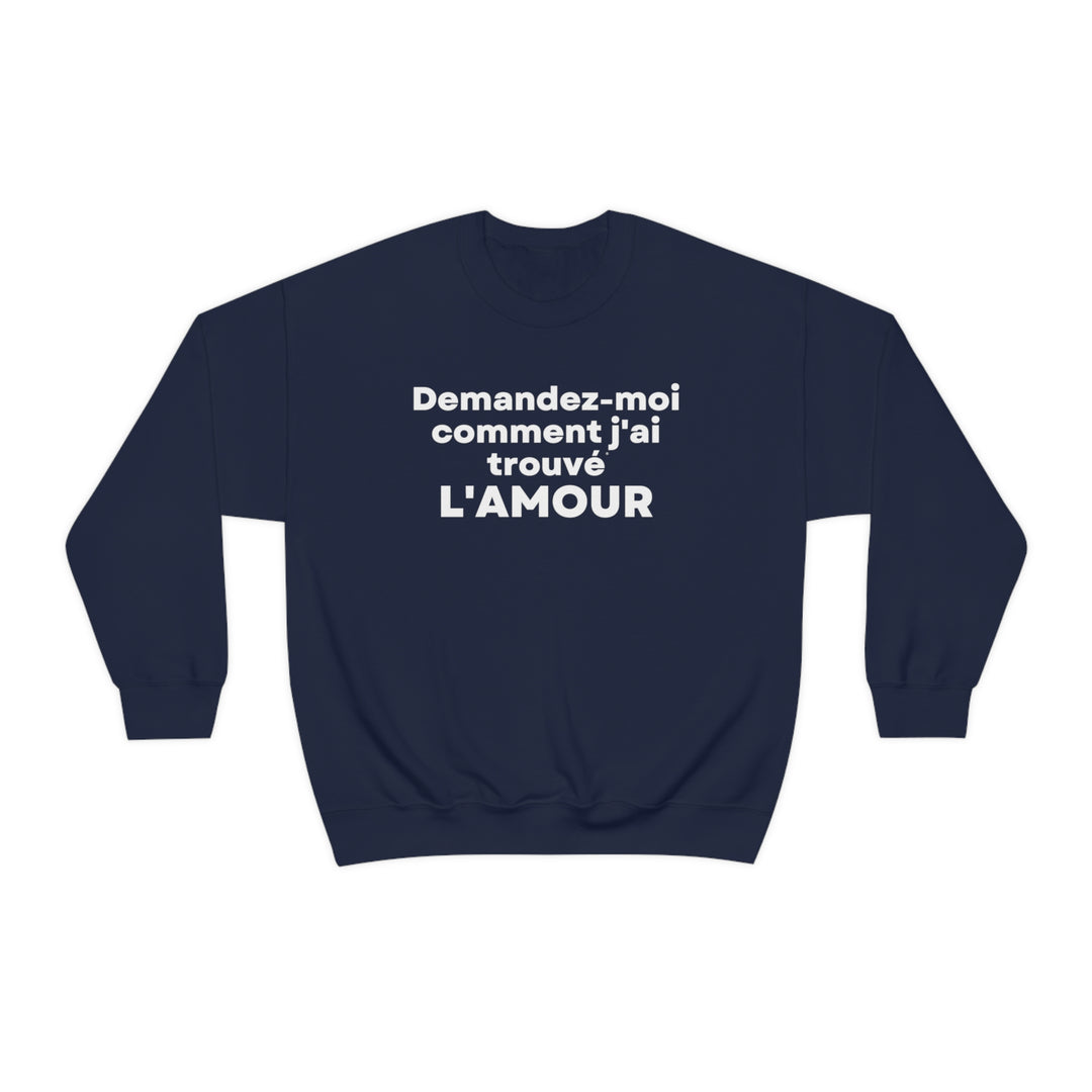 L'amour/Love, Unisex Heavy Blend™ Crewneck Sweatshirt (FR CDN)