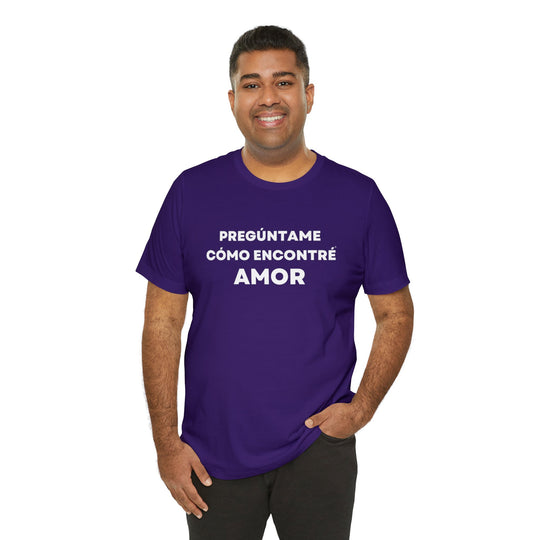 Amor/Love, Unisex Jersey Short Sleeve Tee (ES CDN)