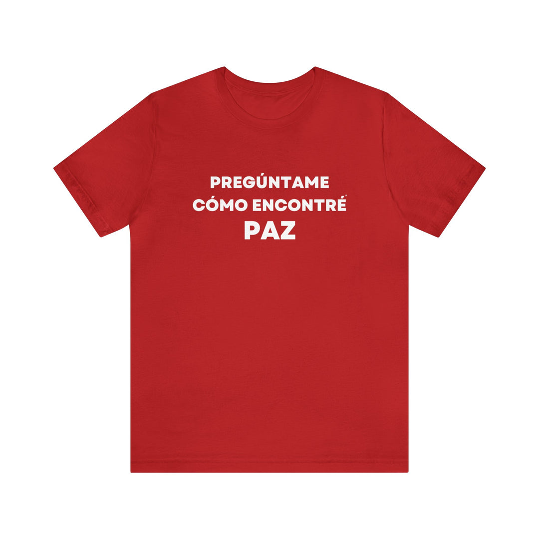 Paz/Peace, Unisex Jersey Short Sleeve Tee (ES CDN)