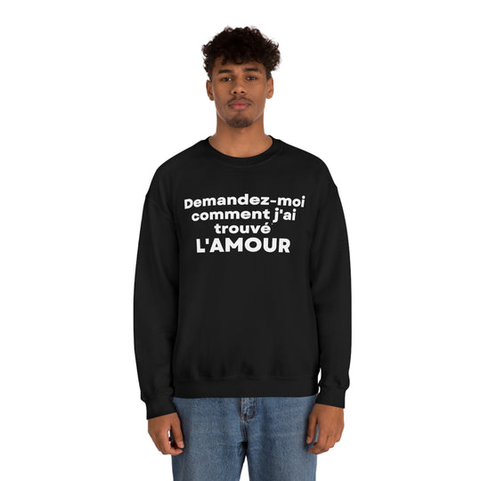 L'amour/Love, Unisex Heavy Blend™ Crewneck Sweatshirt (FR CDN)