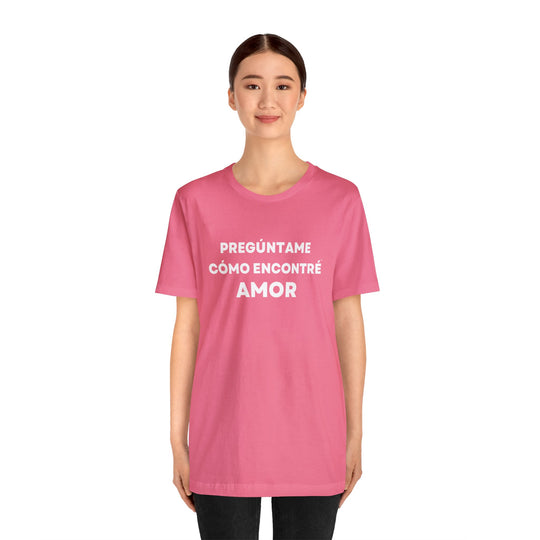 Amor/Love, Unisex Jersey Short Sleeve Tee (ES CDN)