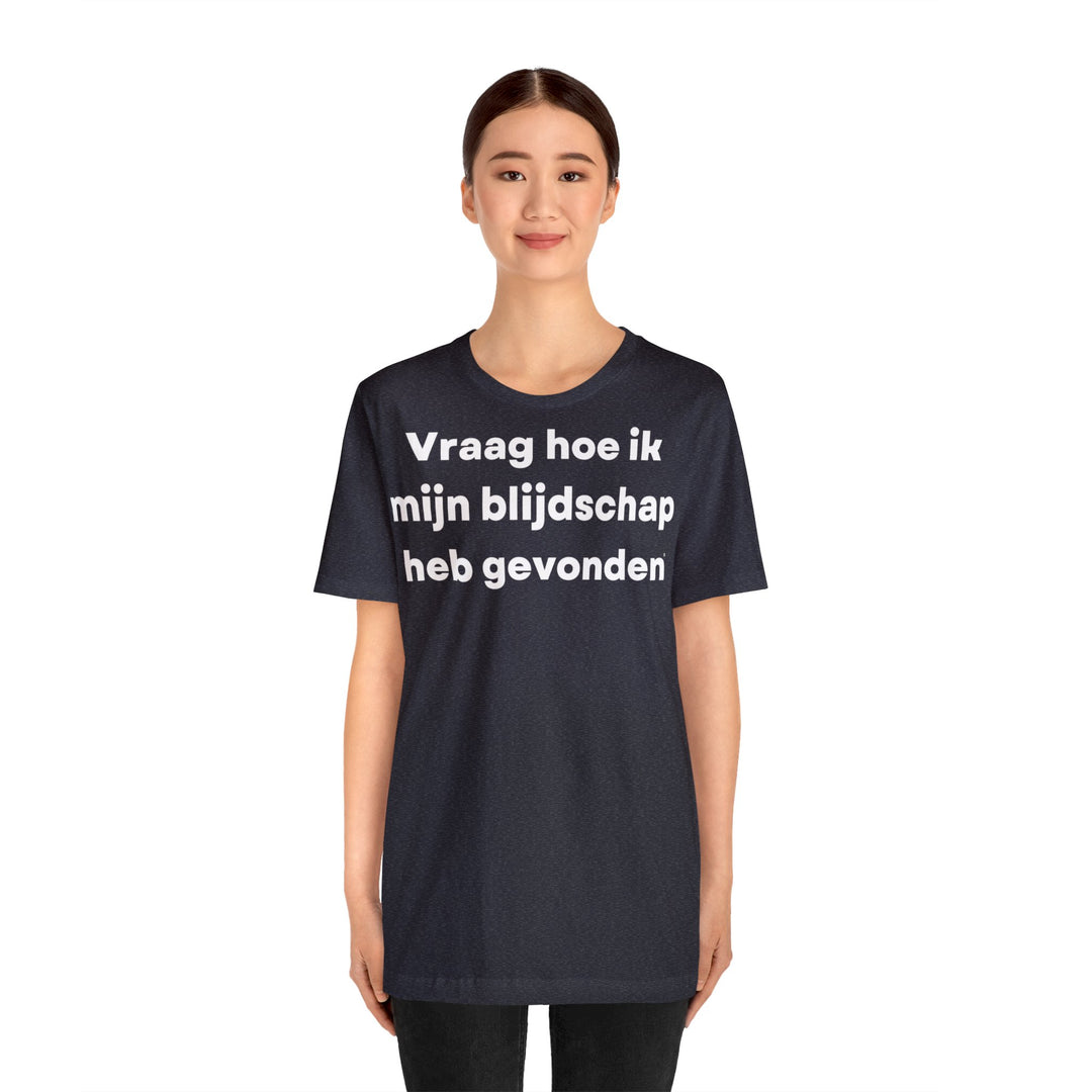 Blijdschap/Happiness, Unisex Jersey Short Sleeve Tee (NL EU)