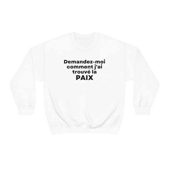 Paix/Peace, Unisex Heavy Blend™ Crewneck Sweatshirt (FR CDN)