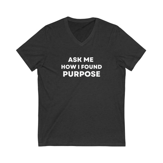 Purpose, Unisex Jersey Short Sleeve V-Neck Tee (ENG CDN)