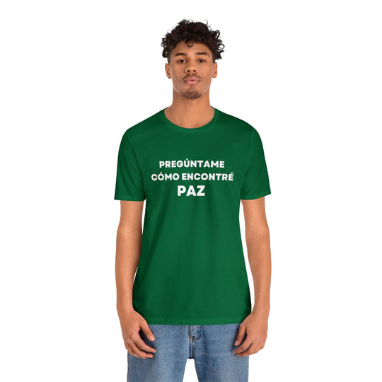 Paz/Peace, Unisex Jersey Short Sleeve Tee (ES CDN)