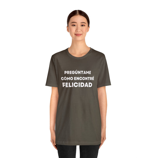 Felicidad/Happiness, Unisex Jersey Short Sleeve Tee (ES CDN)