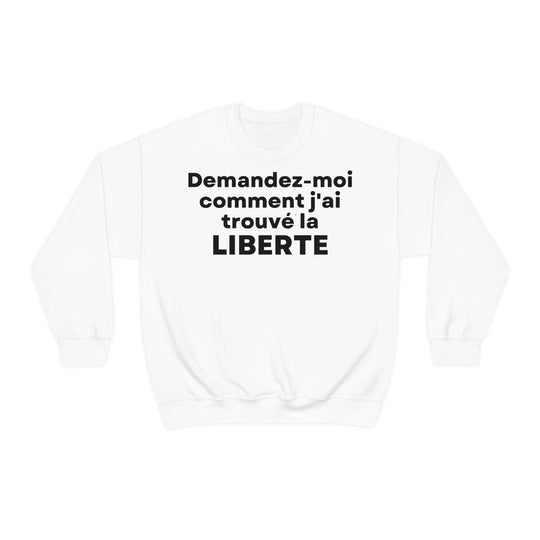 Liberte/Freedom, Unisex Heavy Blend™ Crewneck Sweatshirt (FR EU)