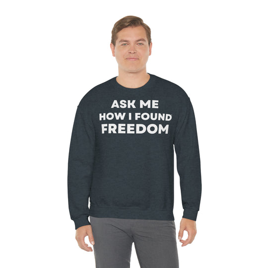 Freedom, Unisex Heavy Blend™ Crewneck Sweatshirt (ENG EU)