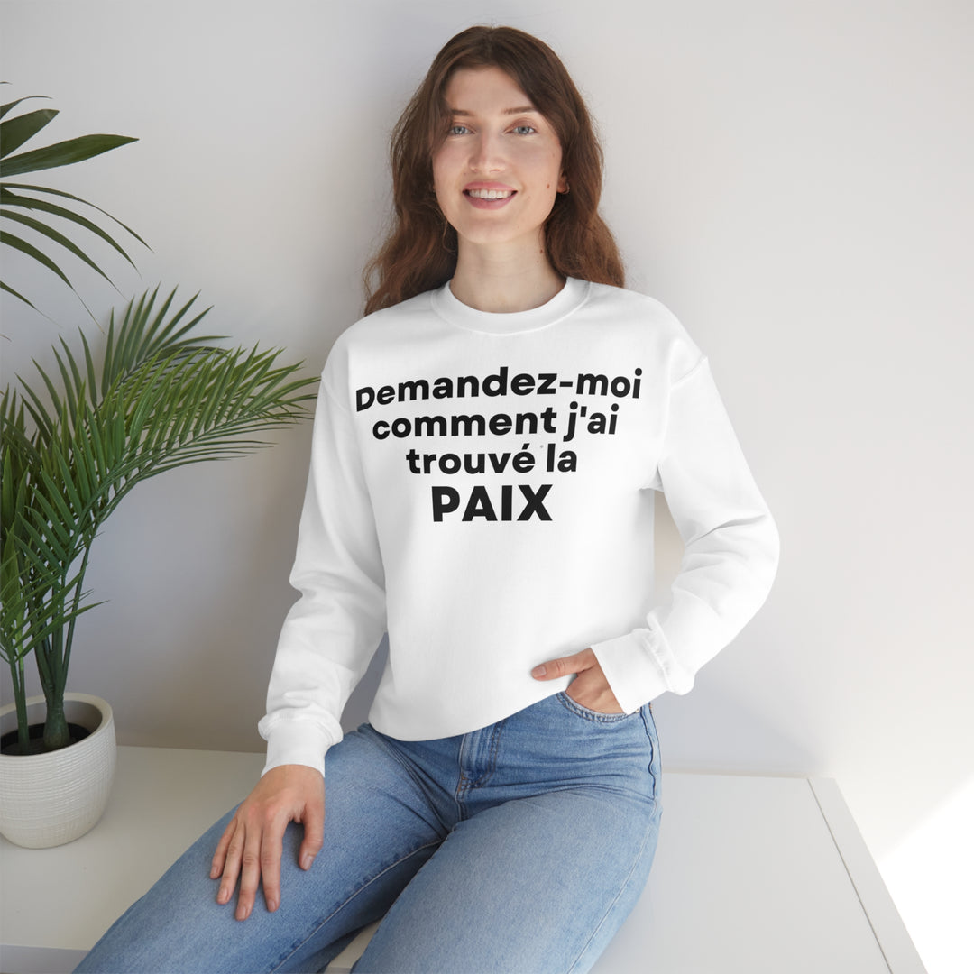 Paix/Peace, Unisex Heavy Blend™ Crewneck Sweatshirt (FR EU)