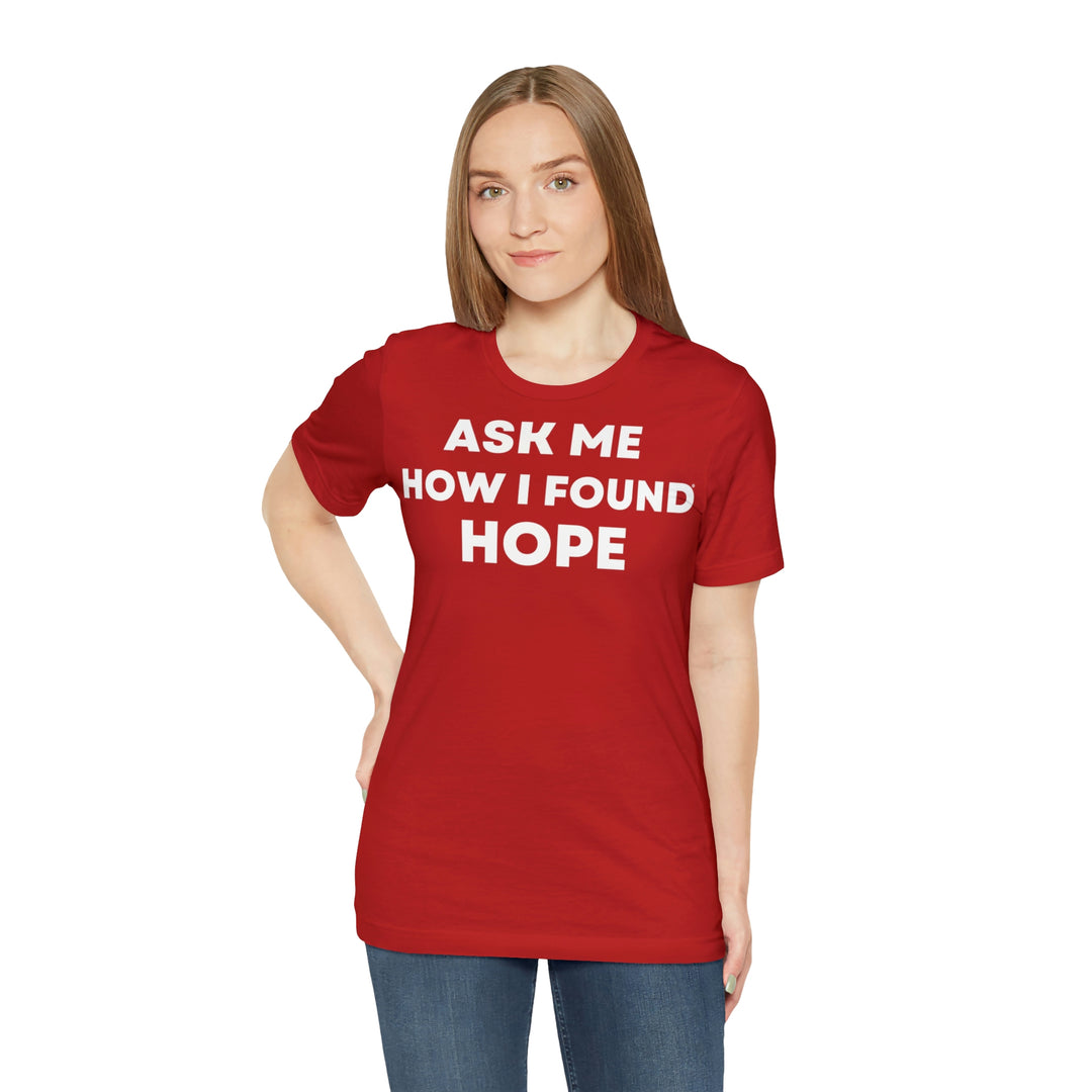 Hope, Unisex Jersey Short Sleeve Tee (ENG EU)