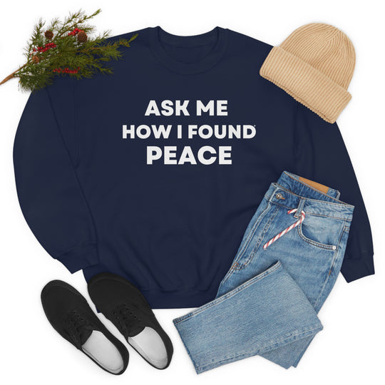 Peace, Unisex Heavy Blend™ Crewneck Sweatshirt (ENG UK)