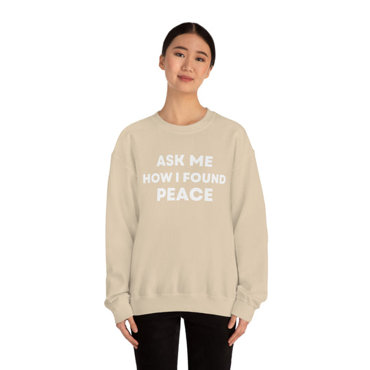 Peace, Unisex Heavy Blend™ Crewneck Sweatshirt (ENG UK)