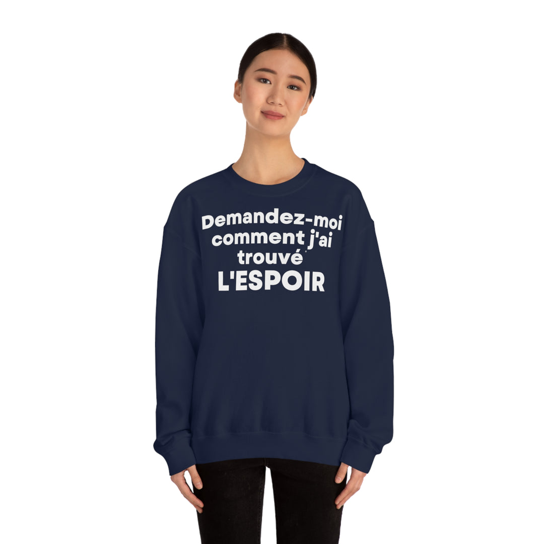 L'espoir/Hope, Unisex Heavy Blend™ Crewneck Sweatshirt (FR EU)